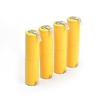 High-Capacity Ni-Mh Rechargeable Battery2.4V 400Mah 2/3Aa Nickel-Cadmium Rechargeable Battery 2/4/6Pcs Ni-Cd Battery Pack for Remote Control Car Led Lamp 4Pcs Battery
