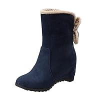 Womens Ankle Boot Fashion Women Solid Color Comfortable Square Heels Buckle Strap Short Booties Round Toe Heel Ankle Booties
