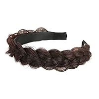 Hair Braided Headband Hairpiece Braids Wig Braided Hair Hoop Invisible Braid Hairband Wig For Styling Braided H