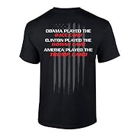 Funny Political Trump Card Graphic Tee Shirt Black