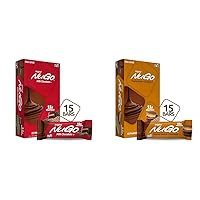 NuGo Protein Bar, Chocolate & Peanut Butter Chocolate, 11g Protein, 170 Calories, Gluten Free, 15 Count Bundle