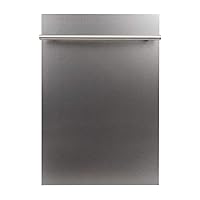 ZLINE 18 in. Compact Fingerprint Resistant Top Control Dishwasher with Stainless Steel Tub and Modern Style Handle, 52dBa (DW-SN-18)
