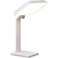 Aura Bright Light Therapy Lamp - 10,000 LUX LED - Sun Lamp Mood Light to Fight Low Energy and Sunlight Deprivation, White