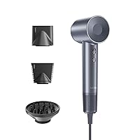Hair Dryer, Negative Ionic Blow Dryer with 110, 000 RPM Brushless Motor for Fast Drying, High-Speed Low Noise Thermo-Control Hairdryer with Magnetic Nozzle, for Home, Travel