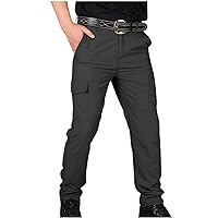 Tactical Pants for Men Water Resistant Cargo Pants Lightweight Hiking Pants with Pockets Outdoor Work Traning Pants