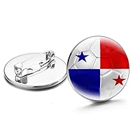Panama Flag Brooch - Football Flag Pin Lapel Badge Pin Button Brooch For Suit Tie Hat Women Men,Novelty Jewelry Brooch For Patriot Clothing Bag Accessories