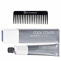 NewTrendBeautyComb Black comb w/Loreals Majirels Cool Cover #6.3 Cream Hair Color 50ml Hair Dye (Same As-CC 6.3/6G)