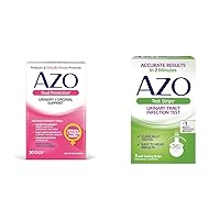 AZO Dual Protection Urinary & Vaginal Probiotic 30ct + UTI Test Strips 3ct