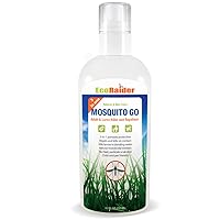 Mosquito Spray, Triple-Action, Repellent Plus Kills Mosquito Adult & Larva, Natural & Non-Toxic, Water-Based Non-Sticky 8 Oz
