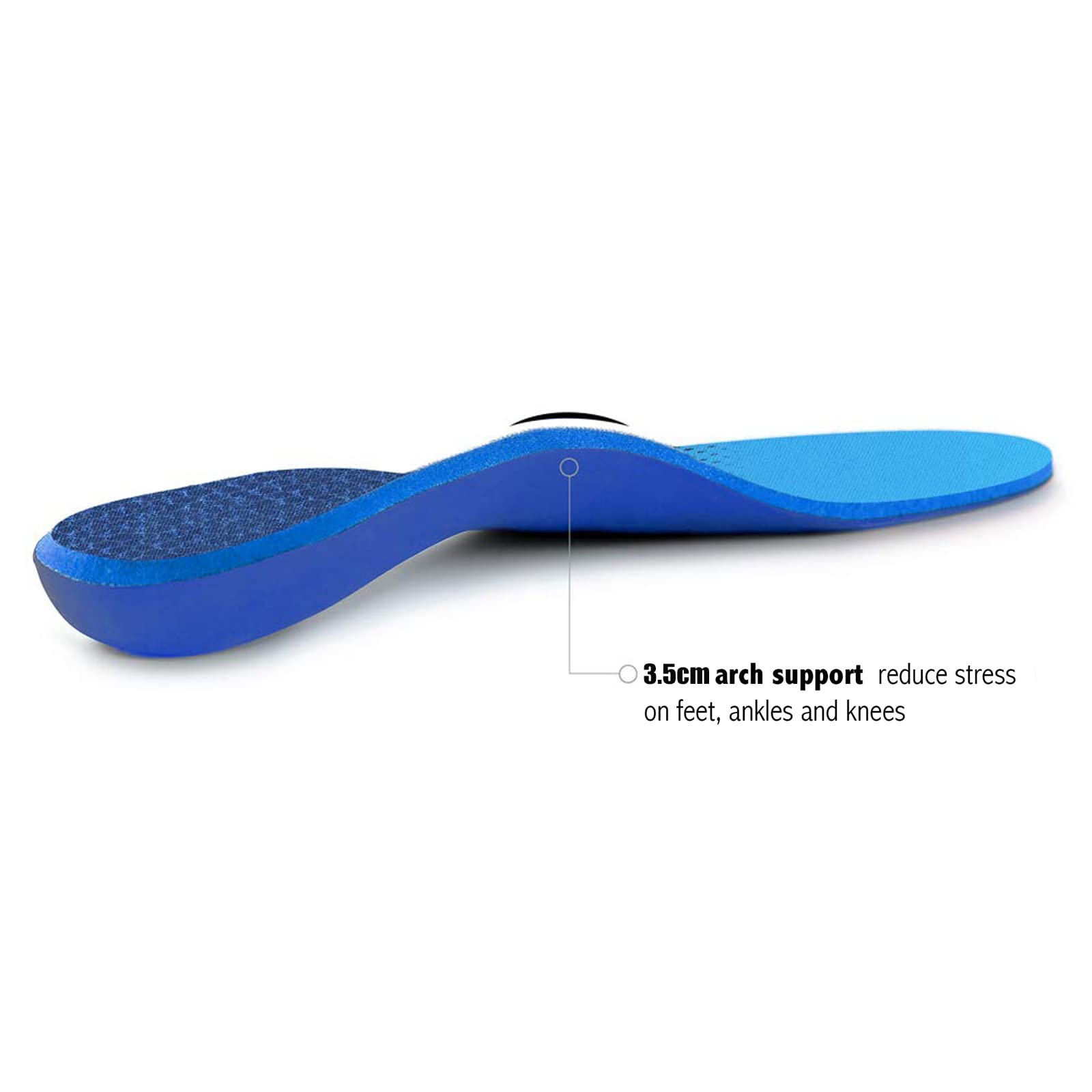 Plantar Fasciitis Feet Insoles Arch Supports Orthotics Inserts Relieve Flat Feet, High Arch, Foot Pain Mens 6-6 1/2 | Womens 8-8 1/2