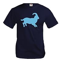T-Shirt Wild-Goat-Animal-Silhouette