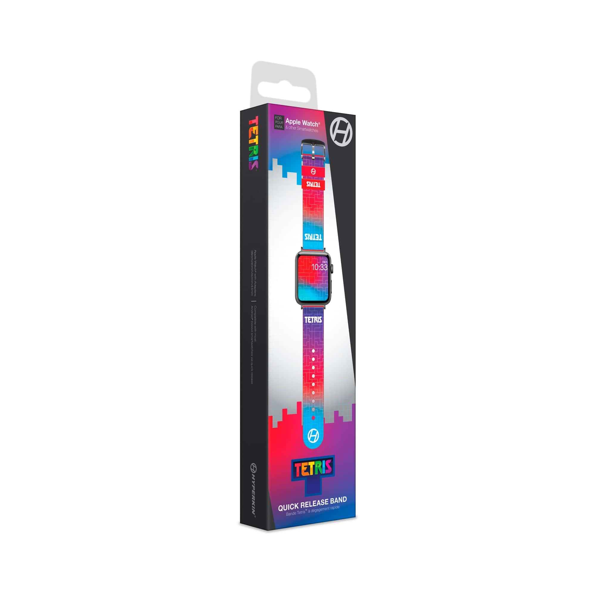 Official Tetris® Quick Release Band for Smartwatch/Traditional Watches (Hyper Gradient) - Hyperkin