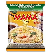 MAMA Instant Noodles Artificial Pork Flavor,30 Pkgs.x 2.12 Oz.(60g)