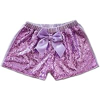 Lavender Sequin Shorts Girl's