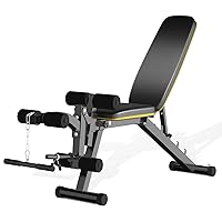 ZENOVA Adjustable Weight Bench Workout Bench with Leg Extension, Incline Decline Exercise Bench Strength Training Equipment Home Gym
