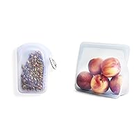 Stasher Reusable Silicone Storage Bags (Clear) and (Clear)
