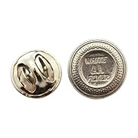 Whiteflyer Clay Target Mini Pin ~ Antiqued Pewter ~ Miniature Lapel Pin - Antiqued Pewter