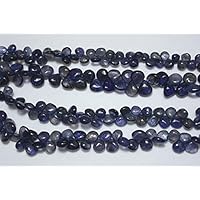 Iolite Heart Shape Briolettes, Iolite Plain Heart Shape Gemstone for Jewelry, 6mm - 10mm Approx, 16 Inch Strand Code-HIGH-23973