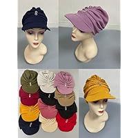 Nice Turban Hat Rhinestones Style Muslim Hats Female Inner Hijab Caps Indian Bonnet Head Scarf for Party 12pcs/Pack