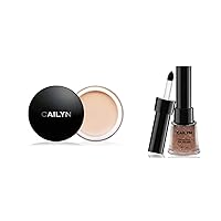 CAILYN Just Mineral Eye Polish Eye Shadow Nude Collection + Cailyn Eye Blam Primer (Copper Cocoa-7)