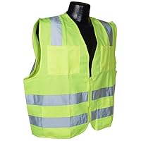 Radians SV8GS5X Class 2 Solid Safety Vests, Green, 5 Extra Large