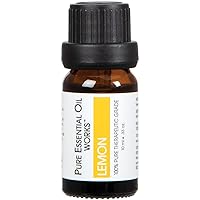 Lemon Oil, 100% Pure, Natural, Paraben-Free and Therapeutic Grade with Euro-Style Dropper, 10 ml/0.33 oz.