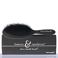Beauty & Opulence Boar Bristle Brush - Safe For Hair Extensions, Weaves and Wigs