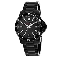 Movado Series 800 Black Dial Black PVD Men's Watch 2600143