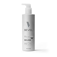 Bevel All Day Body Lotion for Men with Shea Butter and Argan Oil, Lightweight Formula Softens and Smoothes Skin, 16 Oz (Packaging May Vary)