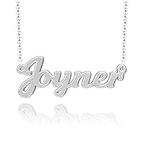 Custom Family Name Necklace Sterling Silver Personalized Necklaces