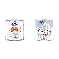 Dried Whole Egg Product 2 lbs 1 oz (Pack of 1) & 5-90620 Country Fresh 100% Real Instant Nonfat Dry Milk, 1 lb, 13 oz.