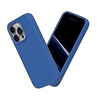 RhinoShield Case Compatible with [iPhone 15 Pro] | SolidSuit - Shock Absorbent Slim Design Protective Cover with Premium Matte Finish 3.5M / 11ft Drop Protection - Cobalt Blue