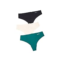 Calvin Klein Invisibles Thong 3-Pack, XS, Topaz Gemstone
