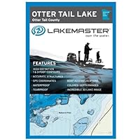 Lakemaster LPMNNOLP12-04 Paper Map Otter Tail (Otter Tail)