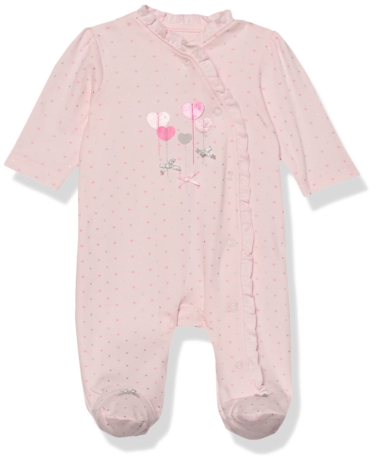 Little Me baby-girls 100% Cotton Scratch Free Tag Footie