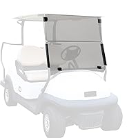 Ezgo Golf Cart Windshield Ezgo TXT Windshield Replacement for 1995 to 2013 Ezgo TXT and Medalist Models with Tinted Foldable UV Protection and Impact Resistant Acrylic Shield