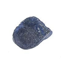 GEMHUB Rough Blue Sapphire Gemstone 24.00 Ct Natural Raw Rough Certified Blue Sapphire Stone