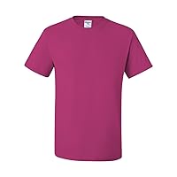 Jerzees Mens DRI-POWER Active Short Sleeve Crew T-Shirt, JZ29MR, 3X, Cyber Pink
