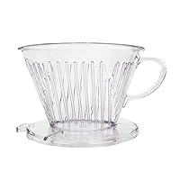 Reusable Coffee Filter Cup Dripper Cone Coffee Appliances For Home Kitchen Bar Supplies Transparent Acrylic Hand Brewed Coffee Maker
