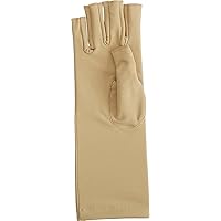 Rolyan Compression Glove, Fingerless Compression Glove for Arthritis for Men & Women, Arthritis Compression Gloves for Carpal Tunnel, Compression Glove for Swelling, Left Hand, Large, Open Finger