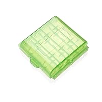 Bettomshin 10Pcs 4 x AA Battery Storage Case Holder Organizer Box Green