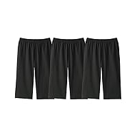 Nissen Women's Overpants Spats Set, 3-Piece Set, Deep, High Waist, Cotton Blend, Half Length, Plus Size
