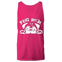 Pug Mom Plus Size Dog Lovers Women Men Unisex Tank Top Heliconia