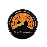 Magnetic Thermometer,Wood Stove Thermometer Magnetic Oven Stove Temperature Meter Stove Top Thermometer for Wood Burning Stoves/Gas Stoves/Pellet Stove/Stove Pipe Avoiding