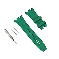 Modification Kit Metal Case Strap for Apple Watch Bands Series 8 Series 7 45mm Correa iWatch Band 44mm Rubber Bracelet Wristband Clasp (Color : Dark Green Strap)