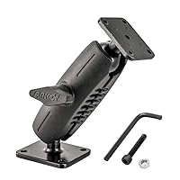 ARKON Mounts Car Heavy Duty 4 Hole Metal AMPS Mount with Security Hardware for Retail and Fleets