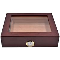 Smokiset/Cigar Accessories Cigar Box Cigar Moisturizihumidity Cigar Seasonibox Cigar Cabinet Cigar Decorative Box/Red/25.9 * 22.1 * 6.6Cm