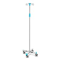 NaoSIn-Ni Removable IV Stand, Rolling Intravenous Stand with Casters, Adjustable Height Detachable Display Stand - for Hospital, Clinic, Families and Pet Hospitals
