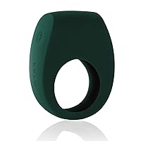 LELO TOR 2 Intimate Vibrating Cock Ring, Reusable Sex Toys for Couples, Love-Ring with 29 mm / 1.1 inch diameter for More Bedroom Fun, Green