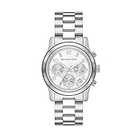 Michael Kors Runway Watch for Women, Chronograph movement with Stainless steel, Ceramic or Leather strap